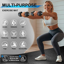 Load image into Gallery viewer, large exercise mat, 8&#39; x 6&#39;/8&#39; x 4&#39;/6&#39; x 4&#39; extra durable workout mats for home gym flooring
