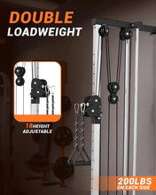 Load image into Gallery viewer, Wall Mount Cable Station, 18 Position Height Adjustable LAT Pulldown Machine
