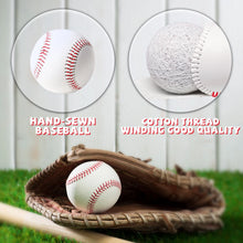 Load image into Gallery viewer, Bucket of Baseballs - 24 Pack Standard Size Adult Training Balls for Pitching, Hitting, Fielding - Unmarked &amp; Leather Covered Pr
