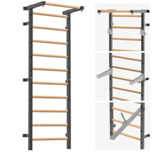 Load image into Gallery viewer, Wall Mounted 2x2 Wooden Gym Ladder with 1 Holes for Suspension Training Home Gym Calisthenics
