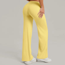 Load image into Gallery viewer, Women's New Pilates Straight Leg  Pants Hip Lifting Tight Fitting Wide Leg Pants
