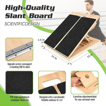 Load image into Gallery viewer, Foldable Wooden Incline Board Adjustable Calf Ankle Stretcher Plyometric
