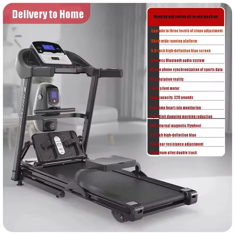 Treadmill Rower Treadmill rowing all-in-one machine, – owens-gym