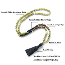 Load image into Gallery viewer, 108 Mala Beaded Necklace for Men and Women,
