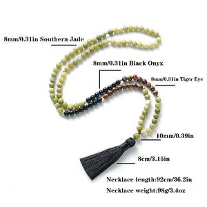 108 Mala Beaded Necklace for Men and Women,
