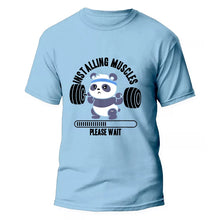 Load image into Gallery viewer, Funny Panda Gym Print T-Shirt Summer Tees for Men Women
