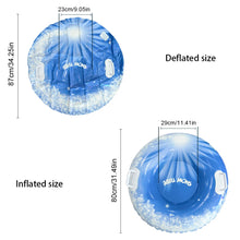 Load image into Gallery viewer, Adult Inflatable Snow Tube, Thickened Heavy-Duty Hard-Bottom Snow Sled with Handles
