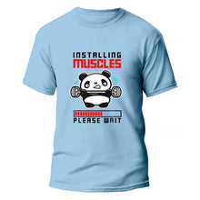 Load image into Gallery viewer, Funny Panda Gym Print T-Shirt Summer Tees for Men Women
