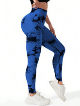 Load image into Gallery viewer, Women's Seamless Tie-dye Yoga Pants
