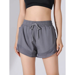 Summer sports shorts, women's loose casual anti-walking, light speed drying, high-waisted running,