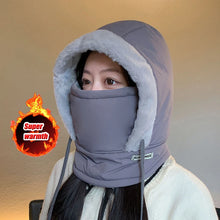 Load image into Gallery viewer, Cold Weather Thermal Balaclava Scarf Winter Windproof Hood Hat Plush Neck Warmer Ski Face Mask
