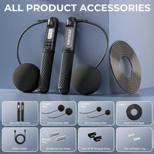 Load image into Gallery viewer, Smart Jump Rope with LED Display and Jump Counter Weighted Cord
