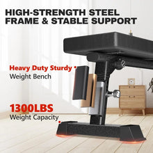 Load image into Gallery viewer, Flat Weight Bench - Heavy Duty Foldable Workout Bench
