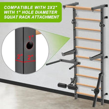 Load image into Gallery viewer, Wall Mounted 2x2 Wooden Gym Ladder with 1 Holes for Suspension Training Home Gym Calisthenics
