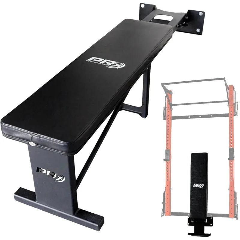 PRx Performance Folding Wall Mounted Flat Weight Bench
