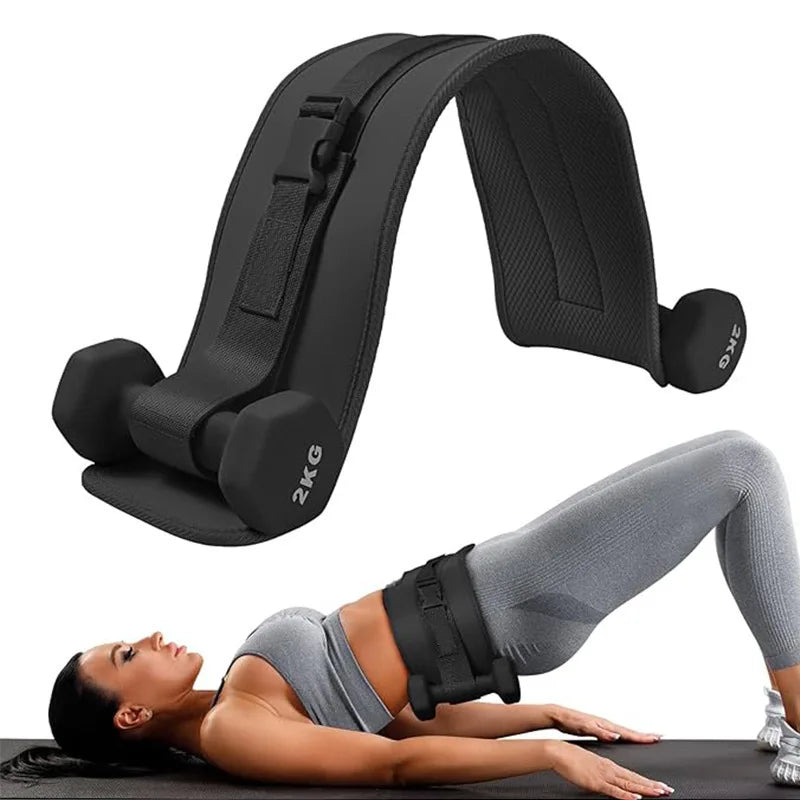 Multifunctional Gym Equipments for Home Workouts Fitness Goods Hip Thrust Belt Pad for Dumbbells Plates