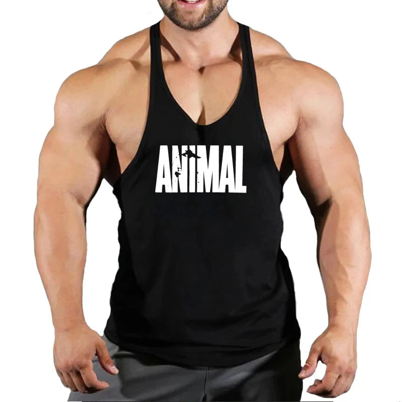 Gym Top Men Muscular Man Fitness Men's Vest Stringer Vests Shirt Bodybuilding Clothing