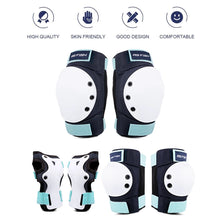 Load image into Gallery viewer, Adult/Youth/Junior Knee Pads Elbow Pads Wrist Guards 3 in 1 Protective Gear, for Skateboard

