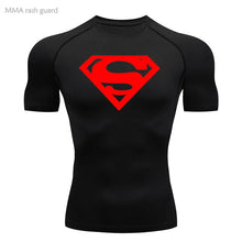 Load image into Gallery viewer, Sports Compression Shirt Men's T-Shirt Short Sleeve Quick Dry Summer Fitness Top Bodybuilder T-shirt Running
