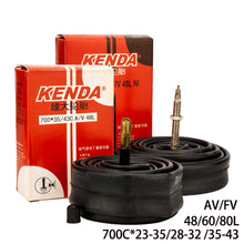 Load image into Gallery viewer, Kenda Bicycle Inner Tubes 700c French/Presta Schrader Valve
