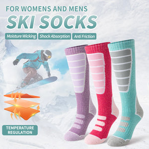 3 Pairs of Merino Wool Ski Socks