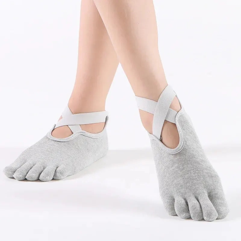 Women Breathable Yoga Socks Five Toe