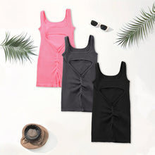 Load image into Gallery viewer, 1PCS Backless Yoga Suit U Neck Sleeveless Sports Jumpsuit
