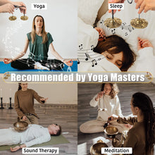 Load image into Gallery viewer, Tibetan Tingsha Cymbals 2pcs, Meditation Sanskrit Brass Chime Bells
