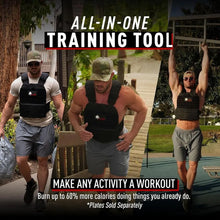 Load image into Gallery viewer, Adjustable Weighted Vest for Men &amp; Women - Rucking, Workout, Running

