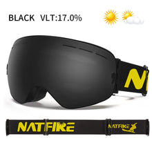 Load image into Gallery viewer, NATFIRE Ski Goggles Double Layers Anti-fog UV400
