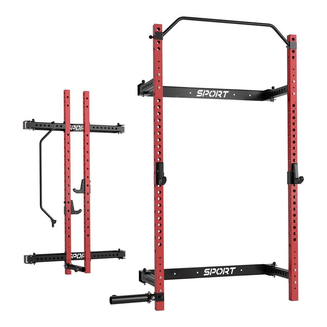 Folding Squat Rack for Home Gym