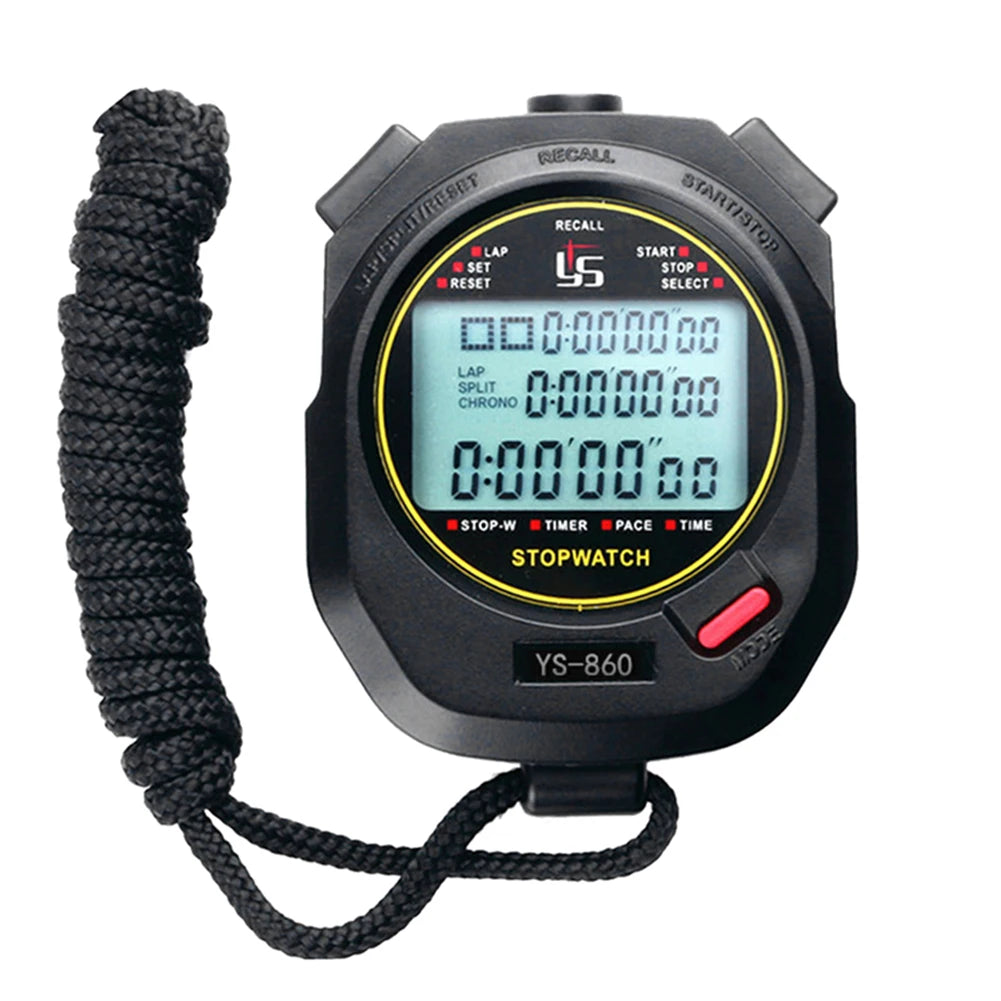 Professional Handheld Digital Stopwatch Timer Outdoor Sports Training Timer