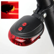Load image into Gallery viewer, 5 LED Bike Tail Lamp Night Riding Laser Light
