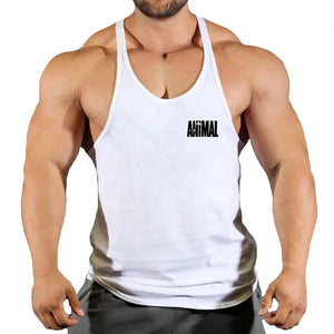 Gym Top Men Muscular Man Fitness Men's Vest Stringer Vests Shirt Bodybuilding Clothing