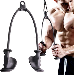 Fitness Biceps Triceps Rope Pull Down Grip Handles