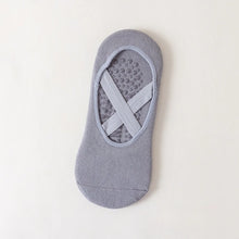 Load image into Gallery viewer, 5 Pairs of Women's Non-Slip  Socks for Pilates Gym Breathable Cotton No-Show Socks with Silicone Grip Indoor Workout
