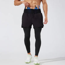 Load image into Gallery viewer, Fake Two Piece Quick Dry Sports Trousers for  Fitness Yoga Pants
