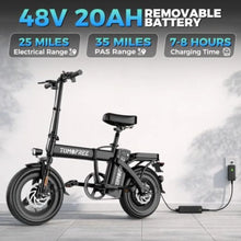 Load image into Gallery viewer, Electric Bike for Adults and Teens with 750W Peak Motor 14 Commuter E-Bike

