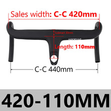 Load image into Gallery viewer, KOCEVLO X01 Road Bike Full Carbon Fiber Stem Integrated Bicycle Handlebar
