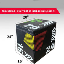 Load image into Gallery viewer, 3 In 1 Jump Box, Soft Platform Training Box
