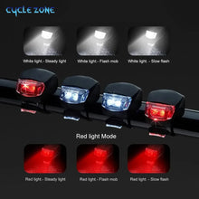 Load image into Gallery viewer, 2 PCS Silicone Bicycle Front Rear Light Set Night Riding Safety
