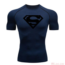 Load image into Gallery viewer, Sports Compression Shirt Men's T-Shirt Short Sleeve Quick Dry Summer Fitness Top Bodybuilder T-shirt Running
