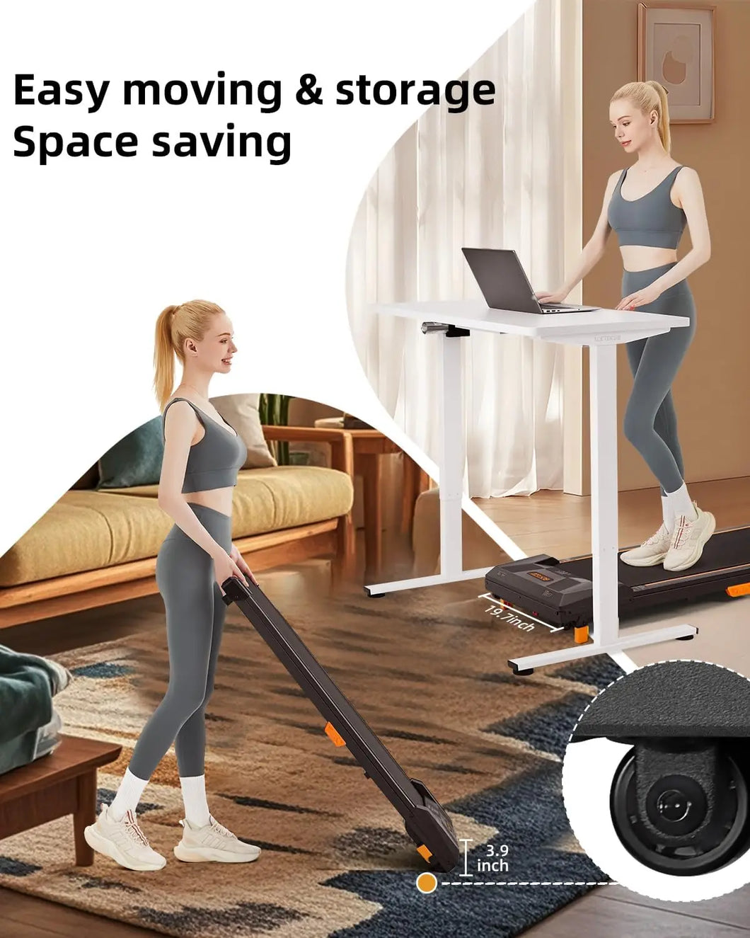 Under Desk Treadmill, Incline Walking Pad