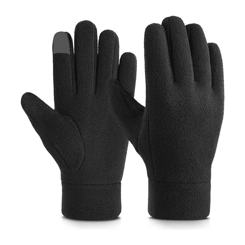 Warm Winter Gloves Polar Fleece Cold Weather Gloves Touch Screen Women and Men Thermal Gloves for  Hiking