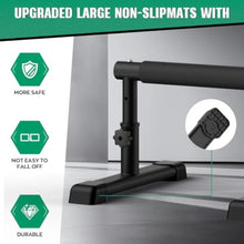Load image into Gallery viewer, Adjustable Parallettes Bars 7.5 and 10.6 High Push Up Bars for Handstands
