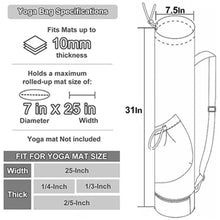 Load image into Gallery viewer, Yoga backpack, large capacity yoga mat bag, waterproof, adjustable shoulder straps
