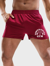Load image into Gallery viewer, Elegant men&#39;s shorts with weightlifting font print
