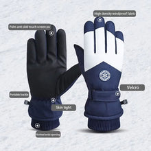 Load image into Gallery viewer, Winter Unisex Snowboard Ski Gloves PU Leather Non-slip Touch Screen Waterproof Motorcycle Cycling Fleece Warm Snow Gloves
