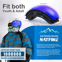 Load image into Gallery viewer, NATFIRE Ski Goggles Double Layers Anti-fog UV400
