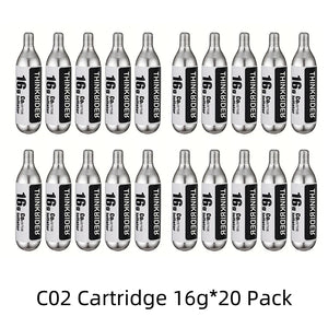 ThinkRider 16g Threaded CO2 Cartridges or CO2 Inflator for Bike Tires